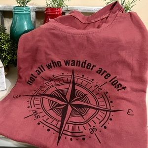 Not all who wander are lost women’s tee